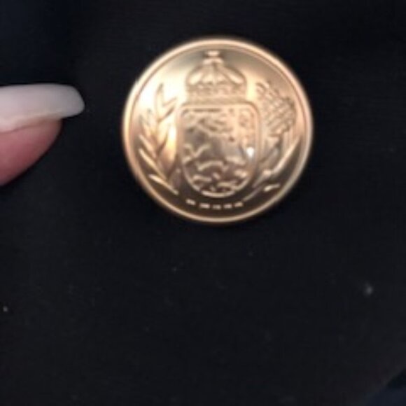 Lane Bryant Double Breasted Blazer Jacket Ponte Navy Blue NWOT - Picture 3 of 5